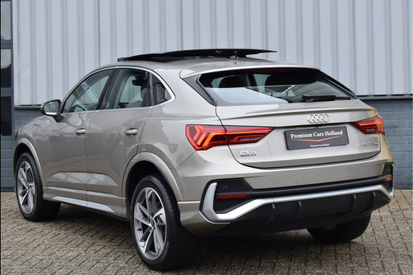 Audi Q3 Sportback 45 TFSI e S-Line 245 Pk Pano Memory Leder Matrix Keyless 360 Camera Trekhaak 19 Inch