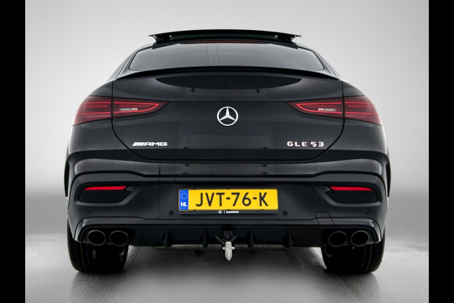 Mercedes-Benz GLE Coupé Mercedes-AMG 53 Hybrid 4MATIC+ Premium Plus Trekhaak | Panorama Schuif-Kanteldak | AMG Night Pakket | Distronic | Parkeerpakket met 360°-camera | Lederen Bekleding. Inclusief 24 maanden MB Certified garantie voor Europa.