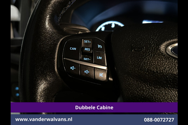 Ford Transit Custom 2.0 TDCI 131pk L2H1 Dubbele Cabine Euro6 Airco | 6-Zits | LED | Cruisecontrol | 2800kg trekhaak Parkeersensoren, Stoelverwarming