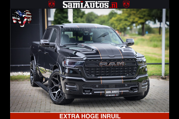Dodge Ram 1500 Limited SPORT H.O 540HP 706Nm | Massage + Full Option | De Meest Luxe en Volle Pick-Up in zijn Klasse | Comfortabele Dubbele Cabine met Royale 5 Zitplaatsen | BPM vrij | Nu Leverbaar uit Voorraad | Voorraad Nr 2355 - 5149