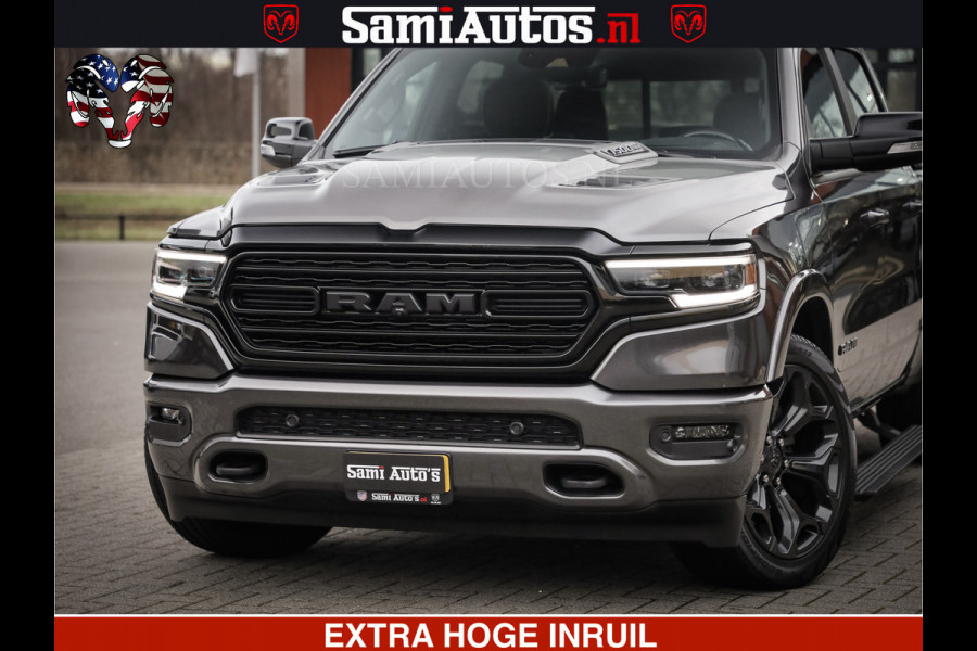 Dodge Ram 1500 LIMITED SPORT | 5.7 V8 HEMI 402PK | MEEST VOLLE LIMITED | PRACHTIGE KLEUR GRANITE CRYSTAL PEARL | CREW CAB | DUBBELE CABINE DC 5 PERSOONS | CREW CAB 5 PERSOONS | DUBBELE CABINE DC | MEEST ROYALE EN COMFORTABELE BEDRIJFSAUTO | HEAD-UP | LUCHTVERING | RONDOM CAMERA | MWK KLEP | PANORAMA DAK |