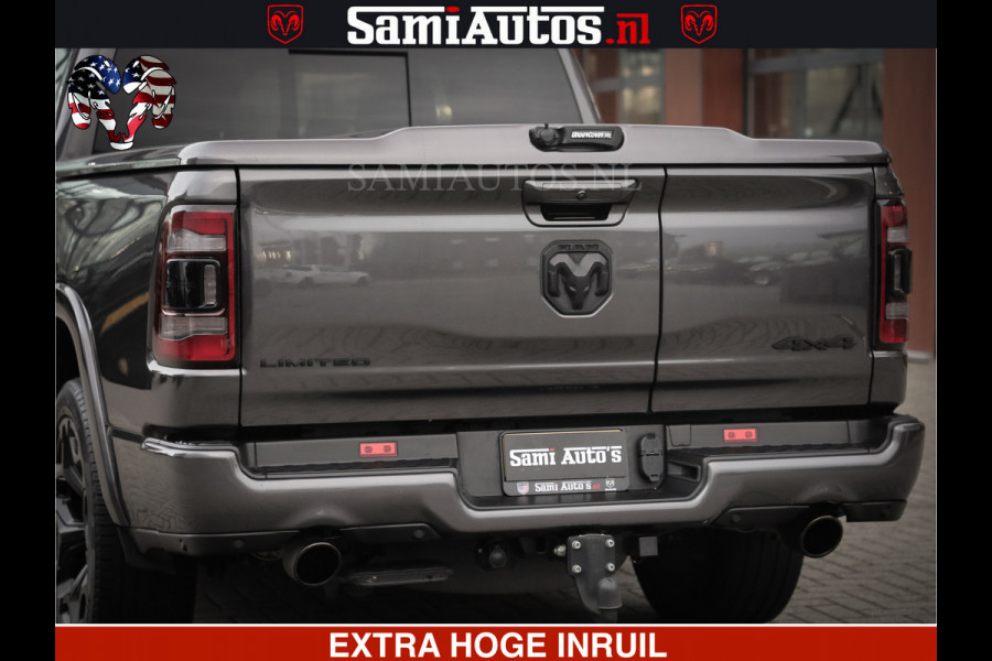 Dodge Ram 1500 LIMITED SPORT | 5.7 V8 HEMI 402PK | MEEST VOLLE LIMITED | PRACHTIGE KLEUR GRANITE CRYSTAL PEARL | CREW CAB | DUBBELE CABINE DC 5 PERSOONS | CREW CAB 5 PERSOONS | DUBBELE CABINE DC | MEEST ROYALE EN COMFORTABELE BEDRIJFSAUTO | HEAD-UP | LUCHTVERING | RONDOM CAMERA | MWK KLEP | PANORAMA DAK |