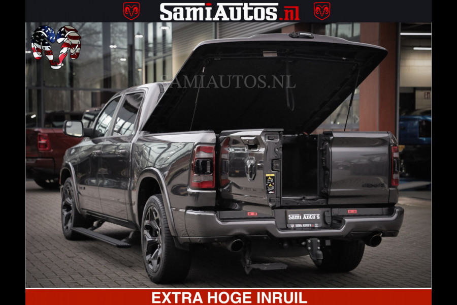 Dodge Ram 1500 LIMITED SPORT | 5.7 V8 HEMI 402PK | MEEST VOLLE LIMITED | PRACHTIGE KLEUR GRANITE CRYSTAL PEARL | CREW CAB | DUBBELE CABINE DC 5 PERSOONS | CREW CAB 5 PERSOONS | DUBBELE CABINE DC | MEEST ROYALE EN COMFORTABELE BEDRIJFSAUTO | HEAD-UP | LUCHTVERING | RONDOM CAMERA | MWK KLEP | PANORAMA DAK |