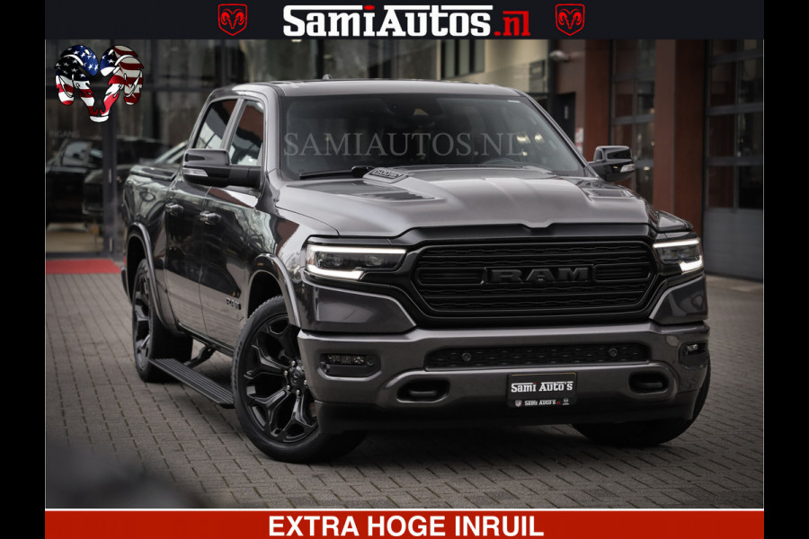 Dodge Ram 1500 LIMITED SPORT | 5.7 V8 HEMI 402PK | MEEST VOLLE LIMITED | PRACHTIGE KLEUR GRANITE CRYSTAL PEARL | CREW CAB | DUBBELE CABINE DC 5 PERSOONS | CREW CAB 5 PERSOONS | DUBBELE CABINE DC | MEEST ROYALE EN COMFORTABELE BEDRIJFSAUTO | HEAD-UP | LUCHTVERING | RONDOM CAMERA | MWK KLEP | PANORAMA DAK |