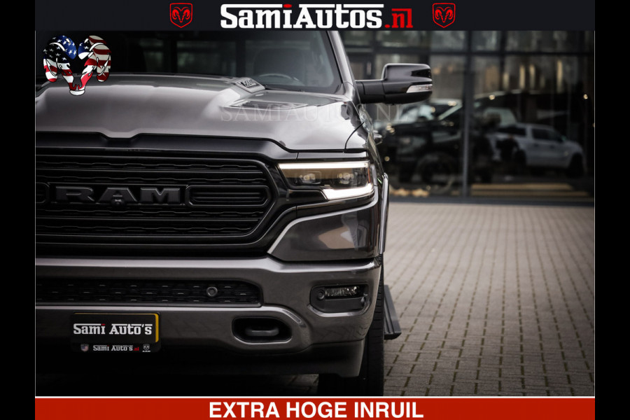 Dodge Ram 1500 LIMITED SPORT | 5.7 V8 HEMI 402PK | MEEST VOLLE LIMITED | PRACHTIGE KLEUR GRANITE CRYSTAL PEARL | CREW CAB | DUBBELE CABINE DC 5 PERSOONS | CREW CAB 5 PERSOONS | DUBBELE CABINE DC | MEEST ROYALE EN COMFORTABELE BEDRIJFSAUTO | HEAD-UP | LUCHTVERING | RONDOM CAMERA | MWK KLEP | PANORAMA DAK |