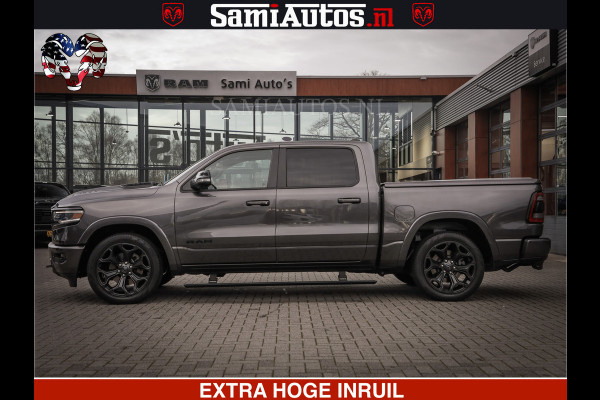 Dodge Ram 1500 LIMITED SPORT | 5.7 V8 HEMI 402PK | MEEST VOLLE LIMITED | PRACHTIGE KLEUR GRANITE CRYSTAL PEARL | CREW CAB | DUBBELE CABINE DC 5 PERSOONS | CREW CAB 5 PERSOONS | DUBBELE CABINE DC | MEEST ROYALE EN COMFORTABELE BEDRIJFSAUTO | HEAD-UP | LUCHTVERING | RONDOM CAMERA | MWK KLEP | PANORAMA DAK |