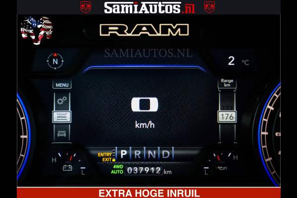 Dodge Ram 1500 LIMITED SPORT | 5.7 V8 HEMI 402PK | MEEST VOLLE LIMITED | PRACHTIGE KLEUR GRANITE CRYSTAL PEARL | CREW CAB | DUBBELE CABINE DC 5 PERSOONS | CREW CAB 5 PERSOONS | DUBBELE CABINE DC | MEEST ROYALE EN COMFORTABELE BEDRIJFSAUTO | HEAD-UP | LUCHTVERING | RONDOM CAMERA | MWK KLEP | PANORAMA DAK |