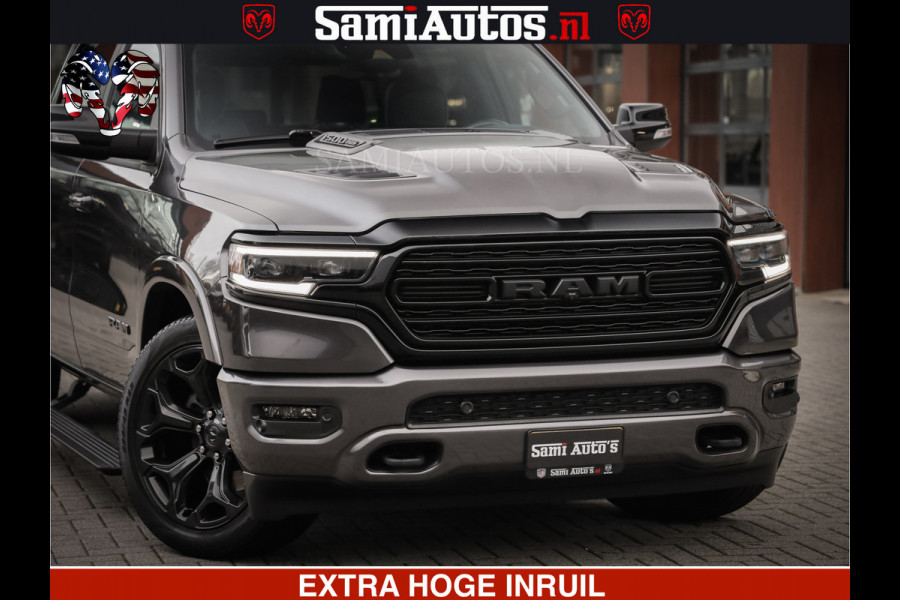 Dodge Ram 1500 LIMITED SPORT | 5.7 V8 HEMI 402PK | MEEST VOLLE LIMITED | PRACHTIGE KLEUR GRANITE CRYSTAL PEARL | CREW CAB | DUBBELE CABINE DC 5 PERSOONS | CREW CAB 5 PERSOONS | DUBBELE CABINE DC | MEEST ROYALE EN COMFORTABELE BEDRIJFSAUTO | HEAD-UP | LUCHTVERING | RONDOM CAMERA | MWK KLEP | PANORAMA DAK |