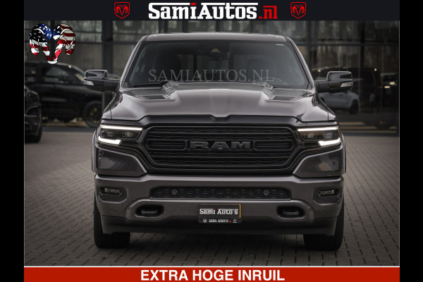 Dodge Ram 1500 LIMITED SPORT | 5.7 V8 HEMI 402PK | MEEST VOLLE LIMITED | PRACHTIGE KLEUR GRANITE CRYSTAL PEARL | CREW CAB | DUBBELE CABINE DC 5 PERSOONS | CREW CAB 5 PERSOONS | DUBBELE CABINE DC | MEEST ROYALE EN COMFORTABELE BEDRIJFSAUTO | HEAD-UP | LUCHTVERING | RONDOM CAMERA | MWK KLEP | PANORAMA DAK |