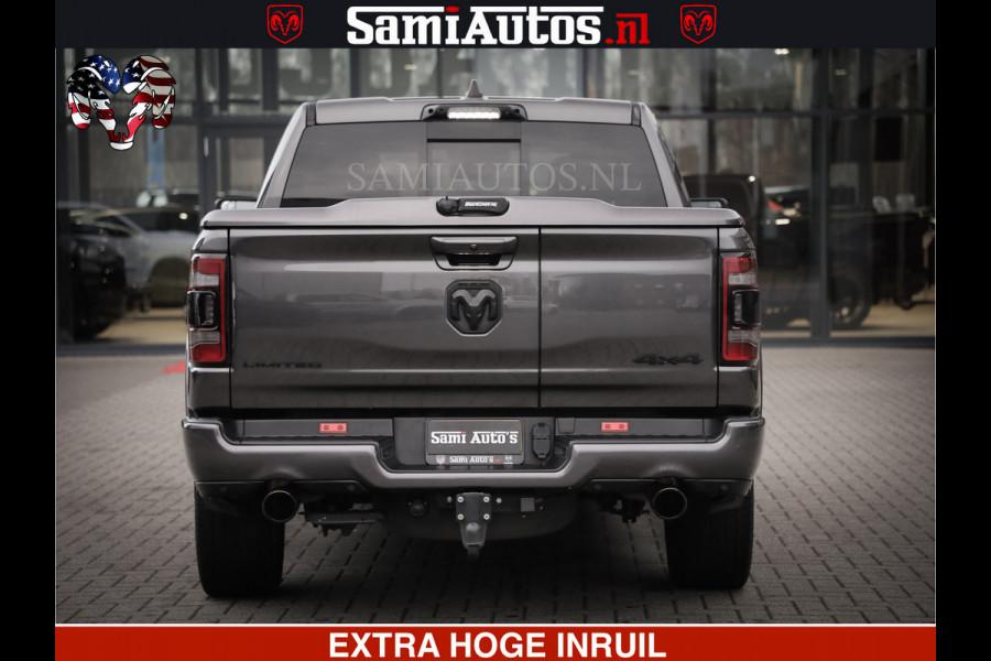 Dodge Ram 1500 LIMITED SPORT | 5.7 V8 HEMI 402PK | MEEST VOLLE LIMITED | PRACHTIGE KLEUR GRANITE CRYSTAL PEARL | CREW CAB | DUBBELE CABINE DC 5 PERSOONS | CREW CAB 5 PERSOONS | DUBBELE CABINE DC | MEEST ROYALE EN COMFORTABELE BEDRIJFSAUTO | HEAD-UP | LUCHTVERING | RONDOM CAMERA | MWK KLEP | PANORAMA DAK |
