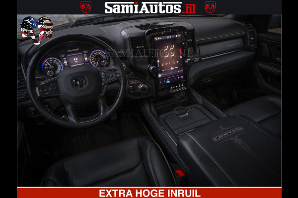 Dodge Ram 1500 LIMITED SPORT | 5.7 V8 HEMI 402PK | MEEST VOLLE LIMITED | PRACHTIGE KLEUR GRANITE CRYSTAL PEARL | CREW CAB | DUBBELE CABINE DC 5 PERSOONS | CREW CAB 5 PERSOONS | DUBBELE CABINE DC | MEEST ROYALE EN COMFORTABELE BEDRIJFSAUTO | HEAD-UP | LUCHTVERING | RONDOM CAMERA | MWK KLEP | PANORAMA DAK |