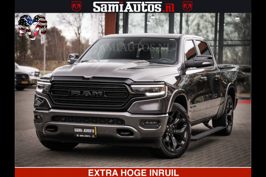 Dodge Ram 1500 LIMITED SPORT | 5.7 V8 HEMI 402PK | MEEST VOLLE LIMITED | PRACHTIGE KLEUR GRANITE CRYSTAL PEARL | CREW CAB | DUBBELE CABINE DC 5 PERSOONS | CREW CAB 5 PERSOONS | DUBBELE CABINE DC | MEEST ROYALE EN COMFORTABELE BEDRIJFSAUTO | HEAD-UP | LUCHTVERING | RONDOM CAMERA | MWK KLEP | PANORAMA DAK |