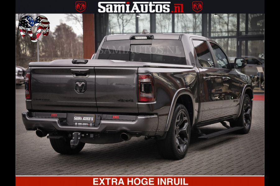 Dodge Ram 1500 LIMITED SPORT | 5.7 V8 HEMI 402PK | MEEST VOLLE LIMITED | PRACHTIGE KLEUR GRANITE CRYSTAL PEARL | CREW CAB | DUBBELE CABINE DC 5 PERSOONS | CREW CAB 5 PERSOONS | DUBBELE CABINE DC | MEEST ROYALE EN COMFORTABELE BEDRIJFSAUTO | HEAD-UP | LUCHTVERING | RONDOM CAMERA | MWK KLEP | PANORAMA DAK |