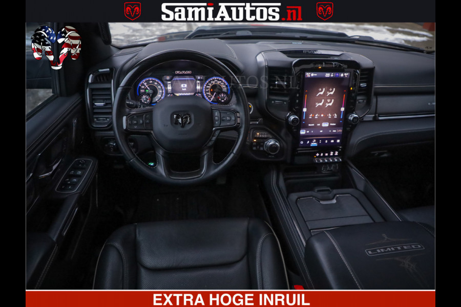 Dodge Ram 1500 LIMITED SPORT | 5.7 V8 HEMI 402PK | MEEST VOLLE LIMITED | PRACHTIGE KLEUR GRANITE CRYSTAL PEARL | CREW CAB | DUBBELE CABINE DC 5 PERSOONS | CREW CAB 5 PERSOONS | DUBBELE CABINE DC | MEEST ROYALE EN COMFORTABELE BEDRIJFSAUTO | HEAD-UP | LUCHTVERING | RONDOM CAMERA | MWK KLEP | PANORAMA DAK |