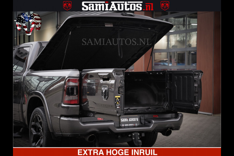 Dodge Ram 1500 LIMITED SPORT | 5.7 V8 HEMI 402PK | MEEST VOLLE LIMITED | PRACHTIGE KLEUR GRANITE CRYSTAL PEARL | CREW CAB | DUBBELE CABINE DC 5 PERSOONS | CREW CAB 5 PERSOONS | DUBBELE CABINE DC | MEEST ROYALE EN COMFORTABELE BEDRIJFSAUTO | HEAD-UP | LUCHTVERING | RONDOM CAMERA | MWK KLEP | PANORAMA DAK |