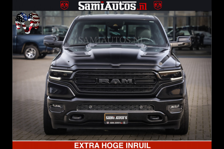 Dodge Ram 1500 LIMITED BLACK OPS | 5.7 V8 402 PK HEMI | MEEST VOLLE EN LUXE UITVOERING | CREW CAB | DUBBELE CABINE DC 5 PERSOONS | CREW CAB 5 PERSOONS | DUBBELE CABINE DC | MEEST ROYALE EN COMFORTABELE BEDRIJFSAUTO | HEAD-UP | LUCHTVERING | RONDOM CAMERA | MWK KLEP | PANORAMA DAK |