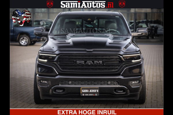 Dodge Ram 1500 LIMITED BLACK OPS | 5.7 V8 402 PK HEMI | MEEST VOLLE EN LUXE UITVOERING | CREW CAB | DUBBELE CABINE DC 5 PERSOONS | CREW CAB 5 PERSOONS | DUBBELE CABINE DC | MEEST ROYALE EN COMFORTABELE BEDRIJFSAUTO | HEAD-UP | LUCHTVERING | RONDOM CAMERA | MWK KLEP | PANORAMA DAK |