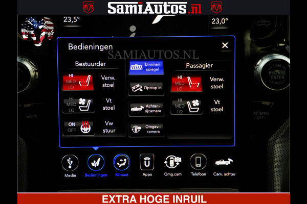 Dodge Ram 1500 LIMITED BLACK OPS | 5.7 V8 402 PK HEMI | MEEST VOLLE EN LUXE UITVOERING | CREW CAB | DUBBELE CABINE DC 5 PERSOONS | CREW CAB 5 PERSOONS | DUBBELE CABINE DC | MEEST ROYALE EN COMFORTABELE BEDRIJFSAUTO | HEAD-UP | LUCHTVERING | RONDOM CAMERA | MWK KLEP | PANORAMA DAK |