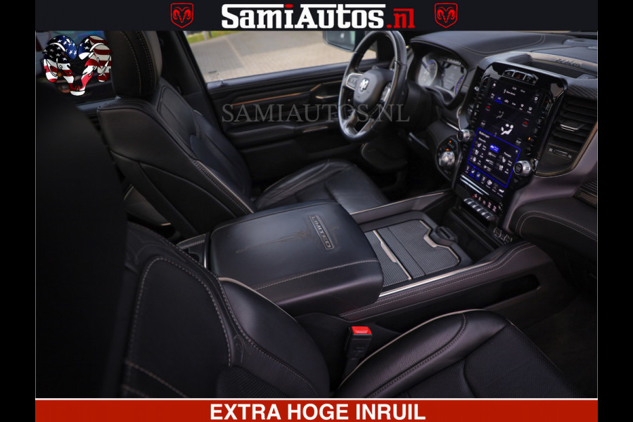 Dodge Ram 1500 LIMITED BLACK OPS | 5.7 V8 402 PK HEMI | MEEST VOLLE EN LUXE UITVOERING | CREW CAB | DUBBELE CABINE DC 5 PERSOONS | CREW CAB 5 PERSOONS | DUBBELE CABINE DC | MEEST ROYALE EN COMFORTABELE BEDRIJFSAUTO | HEAD-UP | LUCHTVERING | RONDOM CAMERA | MWK KLEP | PANORAMA DAK |