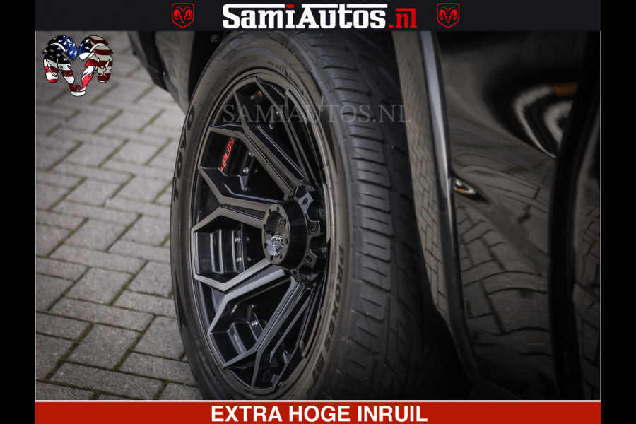 Dodge Ram 1500 LIMITED BLACK OPS | 5.7 V8 402 PK HEMI | MEEST VOLLE EN LUXE UITVOERING | CREW CAB | DUBBELE CABINE DC 5 PERSOONS | CREW CAB 5 PERSOONS | DUBBELE CABINE DC | MEEST ROYALE EN COMFORTABELE BEDRIJFSAUTO | HEAD-UP | LUCHTVERING | RONDOM CAMERA | MWK KLEP | PANORAMA DAK |