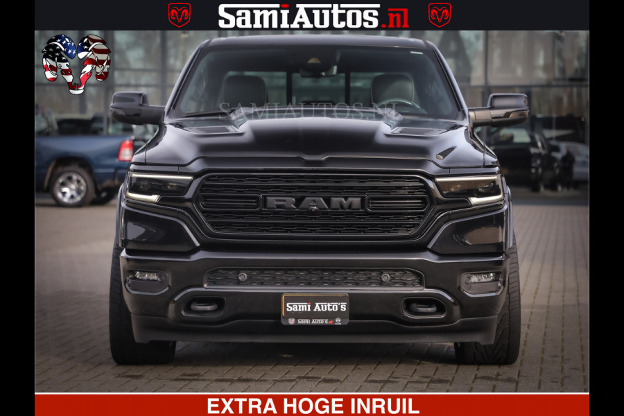 Dodge Ram 1500 LIMITED BLACK OPS | 5.7 V8 402 PK HEMI | MEEST VOLLE EN LUXE UITVOERING | CREW CAB | DUBBELE CABINE DC 5 PERSOONS | CREW CAB 5 PERSOONS | DUBBELE CABINE DC | MEEST ROYALE EN COMFORTABELE BEDRIJFSAUTO | HEAD-UP | LUCHTVERING | RONDOM CAMERA | MWK KLEP | PANORAMA DAK |