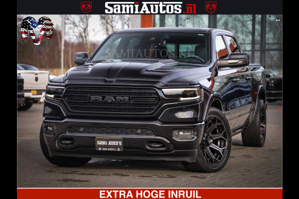Dodge Ram 1500 LIMITED BLACK OPS | 5.7 V8 402 PK HEMI | MEEST VOLLE EN LUXE UITVOERING | CREW CAB | DUBBELE CABINE DC 5 PERSOONS | CREW CAB 5 PERSOONS | DUBBELE CABINE DC | MEEST ROYALE EN COMFORTABELE BEDRIJFSAUTO | HEAD-UP | LUCHTVERING | RONDOM CAMERA | MWK KLEP | PANORAMA DAK |