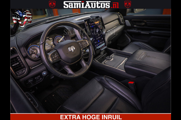Dodge Ram 1500 LIMITED BLACK OPS | 5.7 V8 402 PK HEMI | MEEST VOLLE EN LUXE UITVOERING | CREW CAB | DUBBELE CABINE DC 5 PERSOONS | CREW CAB 5 PERSOONS | DUBBELE CABINE DC | MEEST ROYALE EN COMFORTABELE BEDRIJFSAUTO | HEAD-UP | LUCHTVERING | RONDOM CAMERA | MWK KLEP | PANORAMA DAK |