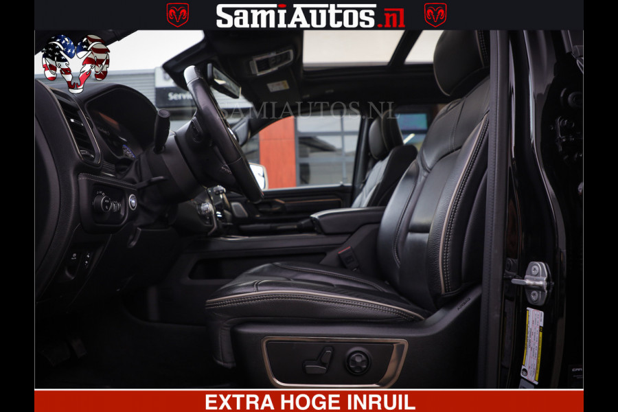 Dodge Ram 1500 LIMITED BLACK OPS | 5.7 V8 402 PK HEMI | MEEST VOLLE EN LUXE UITVOERING | CREW CAB | DUBBELE CABINE DC 5 PERSOONS | CREW CAB 5 PERSOONS | DUBBELE CABINE DC | MEEST ROYALE EN COMFORTABELE BEDRIJFSAUTO | HEAD-UP | LUCHTVERING | RONDOM CAMERA | MWK KLEP | PANORAMA DAK |