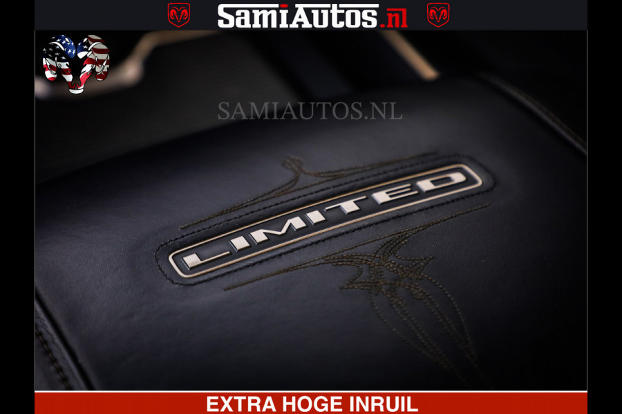 Dodge Ram 1500 LIMITED BLACK OPS | 5.7 V8 402 PK HEMI | MEEST VOLLE EN LUXE UITVOERING | CREW CAB | DUBBELE CABINE DC 5 PERSOONS | CREW CAB 5 PERSOONS | DUBBELE CABINE DC | MEEST ROYALE EN COMFORTABELE BEDRIJFSAUTO | HEAD-UP | LUCHTVERING | RONDOM CAMERA | MWK KLEP | PANORAMA DAK |