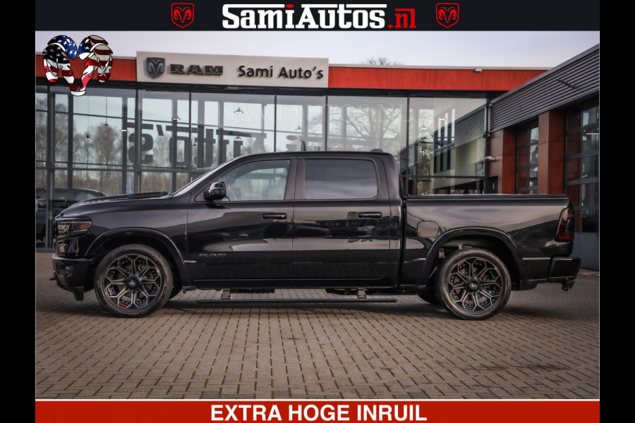 Dodge Ram 1500 LIMITED BLACK OPS | 5.7 V8 402 PK HEMI | MEEST VOLLE EN LUXE UITVOERING | CREW CAB | DUBBELE CABINE DC 5 PERSOONS | CREW CAB 5 PERSOONS | DUBBELE CABINE DC | MEEST ROYALE EN COMFORTABELE BEDRIJFSAUTO | HEAD-UP | LUCHTVERING | RONDOM CAMERA | MWK KLEP | PANORAMA DAK |