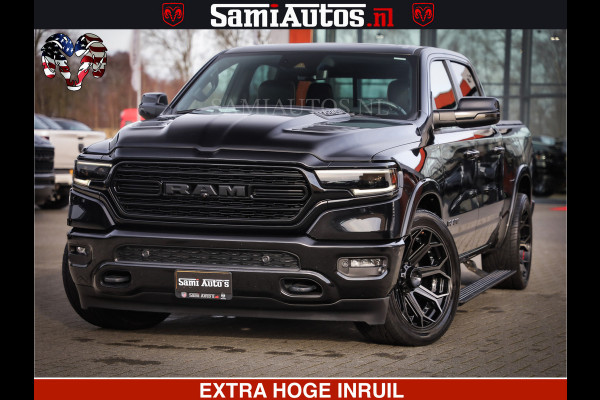 Dodge Ram 1500 LIMITED BLACK OPS | 5.7 V8 402 PK HEMI | MEEST VOLLE EN LUXE UITVOERING | CREW CAB | DUBBELE CABINE DC 5 PERSOONS | CREW CAB 5 PERSOONS | DUBBELE CABINE DC | MEEST ROYALE EN COMFORTABELE BEDRIJFSAUTO | HEAD-UP | LUCHTVERING | RONDOM CAMERA | MWK KLEP | PANORAMA DAK |