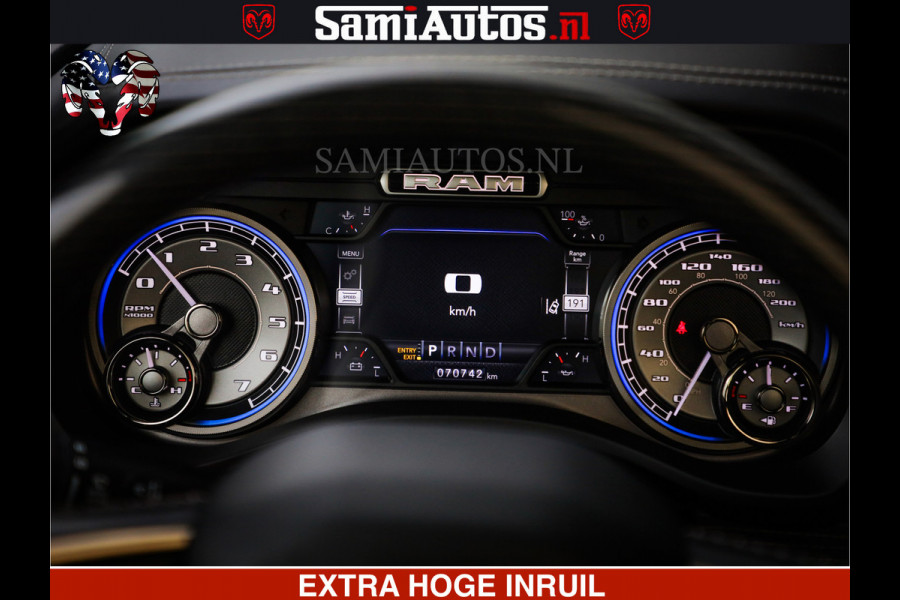 Dodge Ram 1500 LIMITED BLACK OPS | 5.7 V8 402 PK HEMI | MEEST VOLLE EN LUXE UITVOERING | CREW CAB | DUBBELE CABINE DC 5 PERSOONS | CREW CAB 5 PERSOONS | DUBBELE CABINE DC | MEEST ROYALE EN COMFORTABELE BEDRIJFSAUTO | HEAD-UP | LUCHTVERING | RONDOM CAMERA | MWK KLEP | PANORAMA DAK |