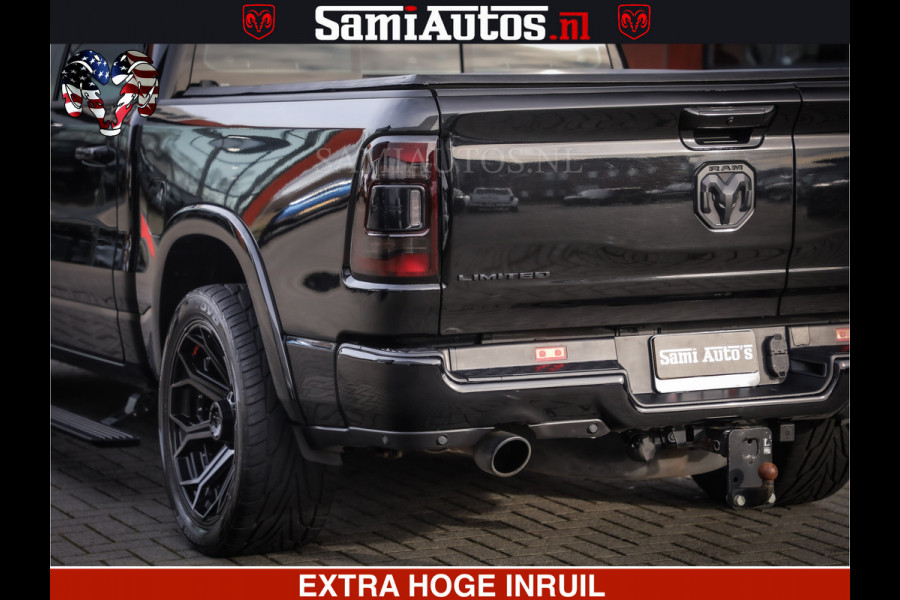 Dodge Ram 1500 LIMITED BLACK OPS | 5.7 V8 402 PK HEMI | MEEST VOLLE EN LUXE UITVOERING | CREW CAB | DUBBELE CABINE DC 5 PERSOONS | CREW CAB 5 PERSOONS | DUBBELE CABINE DC | MEEST ROYALE EN COMFORTABELE BEDRIJFSAUTO | HEAD-UP | LUCHTVERING | RONDOM CAMERA | MWK KLEP | PANORAMA DAK |