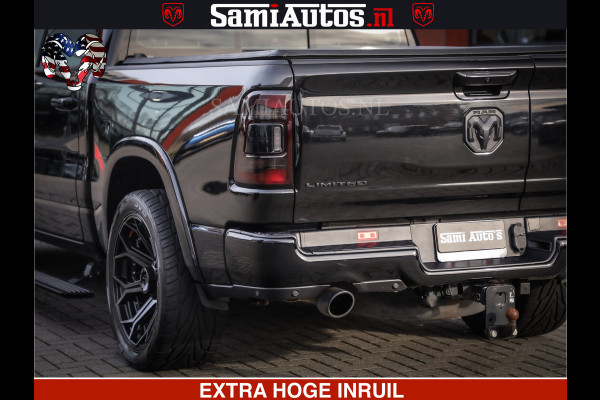 Dodge Ram 1500 LIMITED BLACK OPS | 5.7 V8 402 PK HEMI | MEEST VOLLE EN LUXE UITVOERING | CREW CAB | DUBBELE CABINE DC 5 PERSOONS | CREW CAB 5 PERSOONS | DUBBELE CABINE DC | MEEST ROYALE EN COMFORTABELE BEDRIJFSAUTO | HEAD-UP | LUCHTVERING | RONDOM CAMERA | MWK KLEP | PANORAMA DAK |