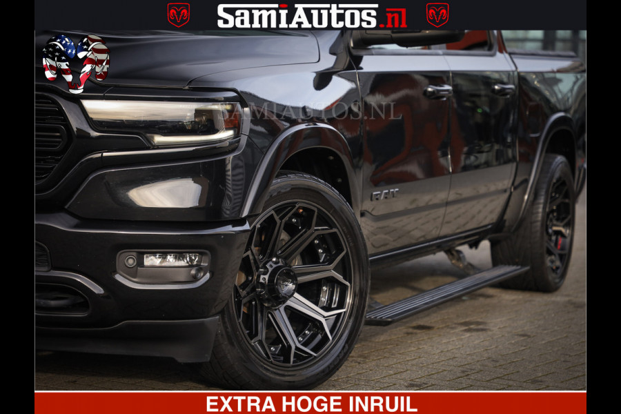 Dodge Ram 1500 LIMITED BLACK OPS | 5.7 V8 402 PK HEMI | MEEST VOLLE EN LUXE UITVOERING | CREW CAB | DUBBELE CABINE DC 5 PERSOONS | CREW CAB 5 PERSOONS | DUBBELE CABINE DC | MEEST ROYALE EN COMFORTABELE BEDRIJFSAUTO | HEAD-UP | LUCHTVERING | RONDOM CAMERA | MWK KLEP | PANORAMA DAK |