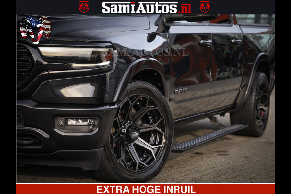 Dodge Ram 1500 LIMITED BLACK OPS | 5.7 V8 402 PK HEMI | MEEST VOLLE EN LUXE UITVOERING | CREW CAB | DUBBELE CABINE DC 5 PERSOONS | CREW CAB 5 PERSOONS | DUBBELE CABINE DC | MEEST ROYALE EN COMFORTABELE BEDRIJFSAUTO | HEAD-UP | LUCHTVERING | RONDOM CAMERA | MWK KLEP | PANORAMA DAK |