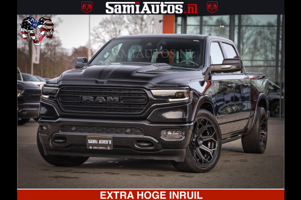 Dodge Ram 1500 LIMITED BLACK OPS | 5.7 V8 402 PK HEMI | MEEST VOLLE EN LUXE UITVOERING | CREW CAB | DUBBELE CABINE DC 5 PERSOONS | CREW CAB 5 PERSOONS | DUBBELE CABINE DC | MEEST ROYALE EN COMFORTABELE BEDRIJFSAUTO | HEAD-UP | LUCHTVERING | RONDOM CAMERA | MWK KLEP | PANORAMA DAK |