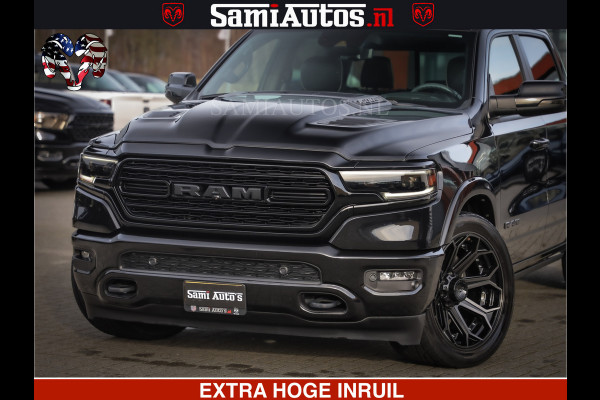 Dodge Ram 1500 LIMITED BLACK OPS | 5.7 V8 402 PK HEMI | MEEST VOLLE EN LUXE UITVOERING | CREW CAB | DUBBELE CABINE DC 5 PERSOONS | CREW CAB 5 PERSOONS | DUBBELE CABINE DC | MEEST ROYALE EN COMFORTABELE BEDRIJFSAUTO | HEAD-UP | LUCHTVERING | RONDOM CAMERA | MWK KLEP | PANORAMA DAK |