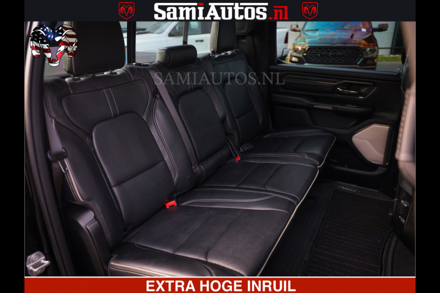 Dodge Ram 1500 LIMITED BLACK OPS | 5.7 V8 402 PK HEMI | MEEST VOLLE EN LUXE UITVOERING | CREW CAB | DUBBELE CABINE DC 5 PERSOONS | CREW CAB 5 PERSOONS | DUBBELE CABINE DC | MEEST ROYALE EN COMFORTABELE BEDRIJFSAUTO | HEAD-UP | LUCHTVERING | RONDOM CAMERA | MWK KLEP | PANORAMA DAK |