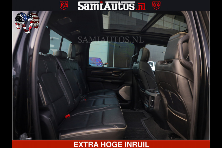 Dodge Ram 1500 LIMITED BLACK OPS | 5.7 V8 402 PK HEMI | MEEST VOLLE EN LUXE UITVOERING | CREW CAB | DUBBELE CABINE DC 5 PERSOONS | CREW CAB 5 PERSOONS | DUBBELE CABINE DC | MEEST ROYALE EN COMFORTABELE BEDRIJFSAUTO | HEAD-UP | LUCHTVERING | RONDOM CAMERA | MWK KLEP | PANORAMA DAK |