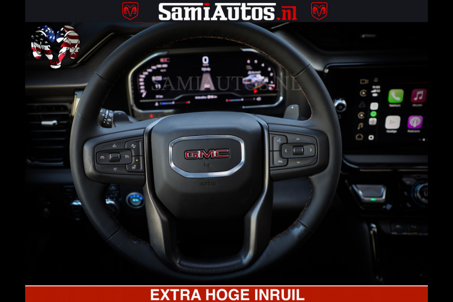 GMC Sierra AT4 6.2 V8 4X4 | LPG | VIRTUAL COCKPIT | HUD | BOM VOL | DC | RAM DEALER NEDERLAND | | GRIJSKENTEKEN | DUBBELE CABINE | PICK UP | VOORRAAD 261530 |