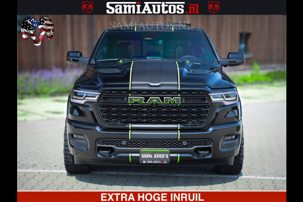 Dodge Ram 1500 Limited Night High Output 540HP 706Nm | Massage + Full Option | De Meest Luxe en Volle Pick-Up in zijn Klasse | Comfortabele Dubbele Cabine met Royale 5 Zitplaatsen | BPM vrij | Nu Leverbaar uit Voorraad | Voorraad Nr 2300 - 7689