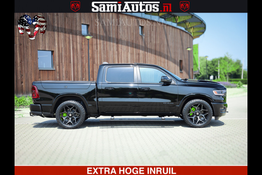 Dodge Ram 1500 Limited Night High Output 540HP 706Nm | Massage + Full Option | De Meest Luxe en Volle Pick-Up in zijn Klasse | Comfortabele Dubbele Cabine met Royale 5 Zitplaatsen | BPM vrij | Nu Leverbaar uit Voorraad | Voorraad Nr 2300 - 7689