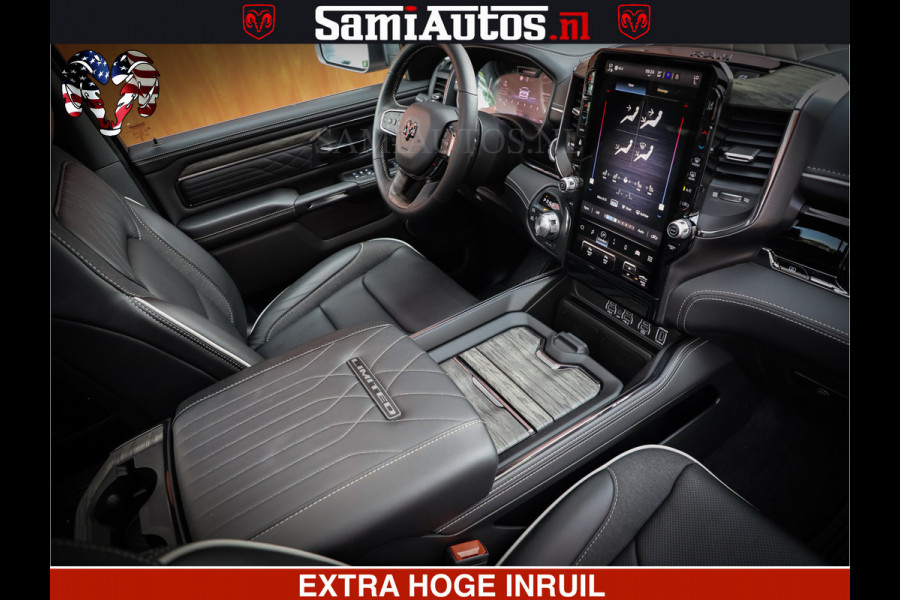 Dodge Ram 1500 Limited Night High Output 540HP 706Nm | Massage + Full Option | De Meest Luxe en Volle Pick-Up in zijn Klasse | Comfortabele Dubbele Cabine met Royale 5 Zitplaatsen | BPM vrij | Nu Leverbaar uit Voorraad | Voorraad Nr 2351 - 7478