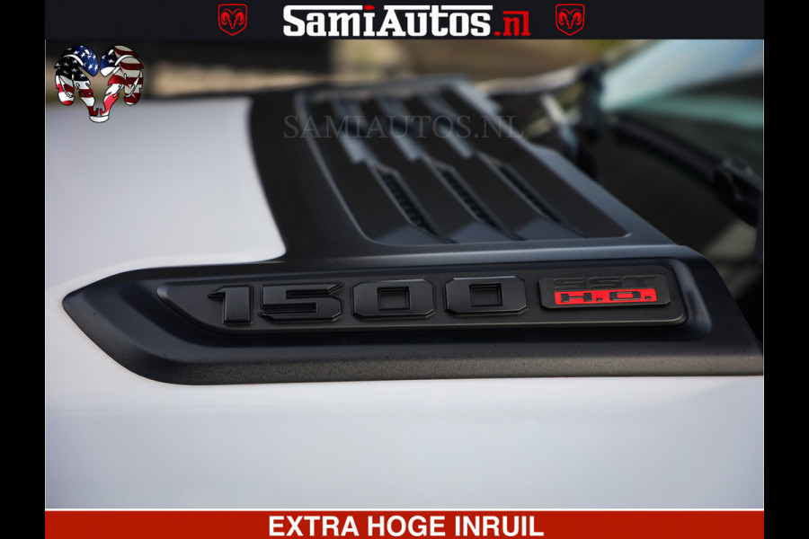 Dodge Ram 1500 Limited Night High Output 540HP 706Nm | Massage + Full Option | De Meest Luxe en Volle Pick-Up in zijn Klasse | Comfortabele Dubbele Cabine met Royale 5 Zitplaatsen | BPM vrij | Nu Leverbaar uit Voorraad | Voorraad Nr 2351 - 7478