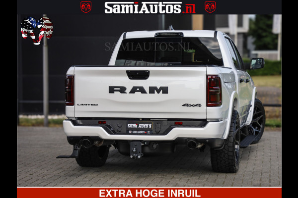 Dodge Ram 1500 Limited Night High Output 540HP 706Nm | Massage + Full Option | De Meest Luxe en Volle Pick-Up in zijn Klasse | Comfortabele Dubbele Cabine met Royale 5 Zitplaatsen | BPM vrij | Nu Leverbaar uit Voorraad | Voorraad Nr 2351 - 7478