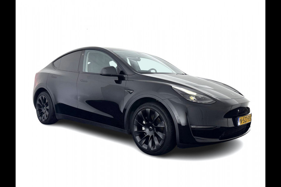 Tesla Model Y Long Range AWD 75 kWh Black-Line [ 3-Fase-11kW ] {SOH-82%} (INCL-BTW) Aut. *PANO | AUTO-PILOT | LEATHER | NAVI-FULLMAP | MATRIX-LED | KEYLESS | CAMERA | DAB+ | HEATED-COMFORTSEATS | PRIVACYGLASS | TOPVIEW | TOWBAR |  20''ALU*