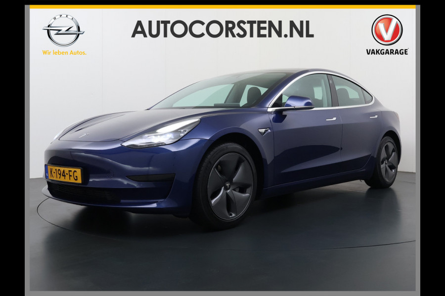 Tesla Model 3 RWD SR plus 325PK SOH 93% LFP Accu AutoPilot Leder Panoramadak Adaptive-Cruise Camera's Elektr.-Stuur+Stoelen+Spiegels+Geheugen+ Navi LED DAB Voorverwarmen Keyless One-Pedal-Drive Lmv 18" 1e Eigenaar Origineel Nederlandse Auto
