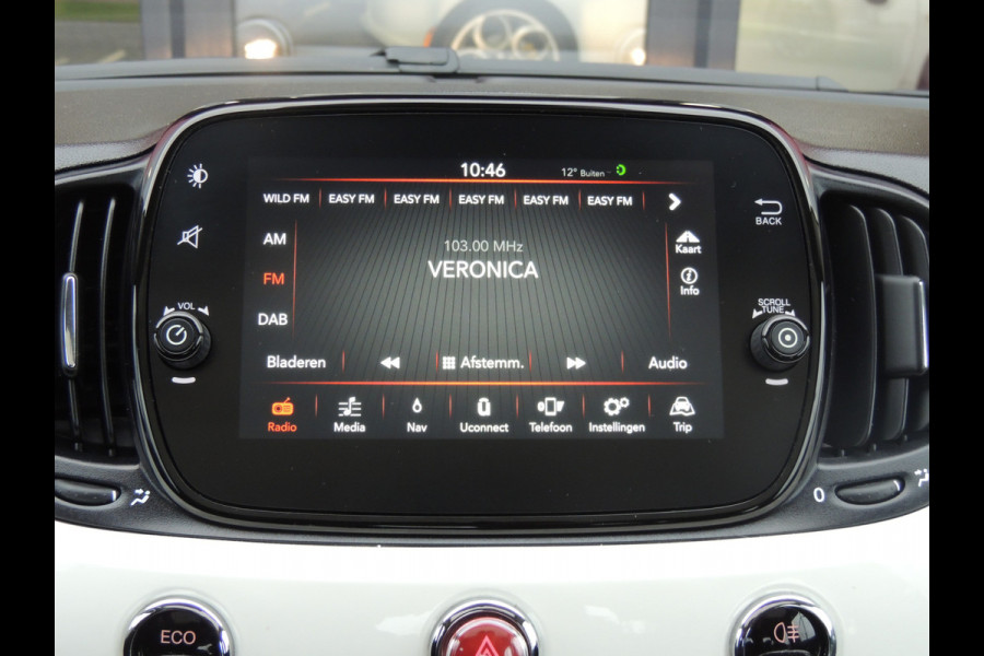 Fiat 500 TwinAir 81PK Lounge | Apple/Android Carplay | Cruise | Climate control | Navigatie |