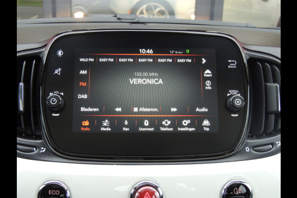 Fiat 500 TwinAir 81PK Lounge | Apple/Android Carplay | Cruise | Climate control | Navigatie |